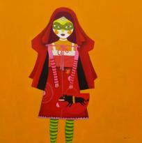 Le Chaperon rouge, acryl on canvas, 80x80 cm, 2012