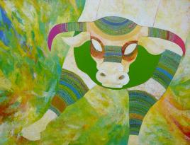 The White Bull, acryl on canvas, 116x89 cm, 2013